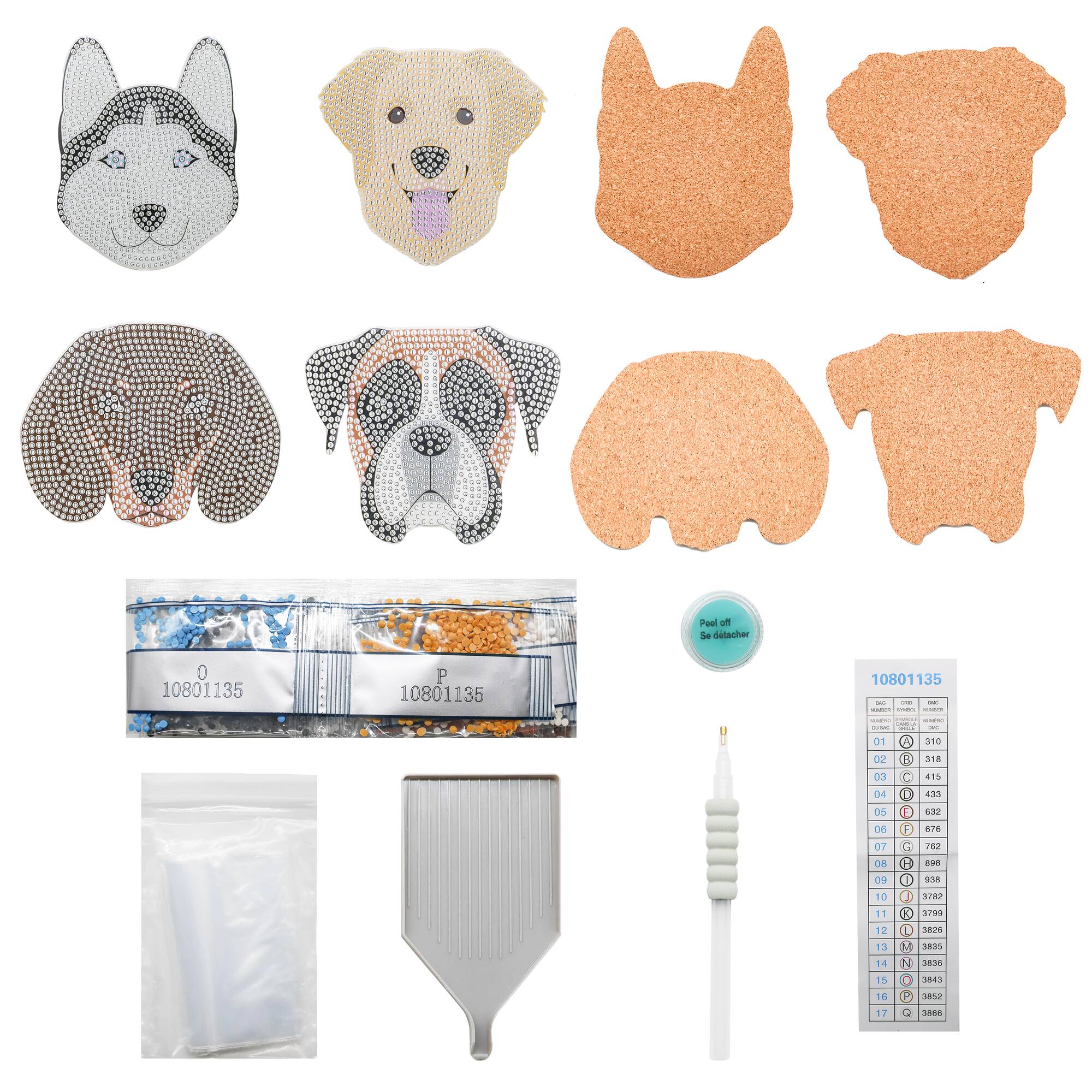 Dogs Diamond Art Coaster Kit by Make Market®